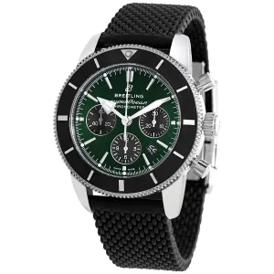 Breitling Superocean Heritage II Chronograph Automatic Green Dial Men's Limited Edition Watch AB01621A1L1S1