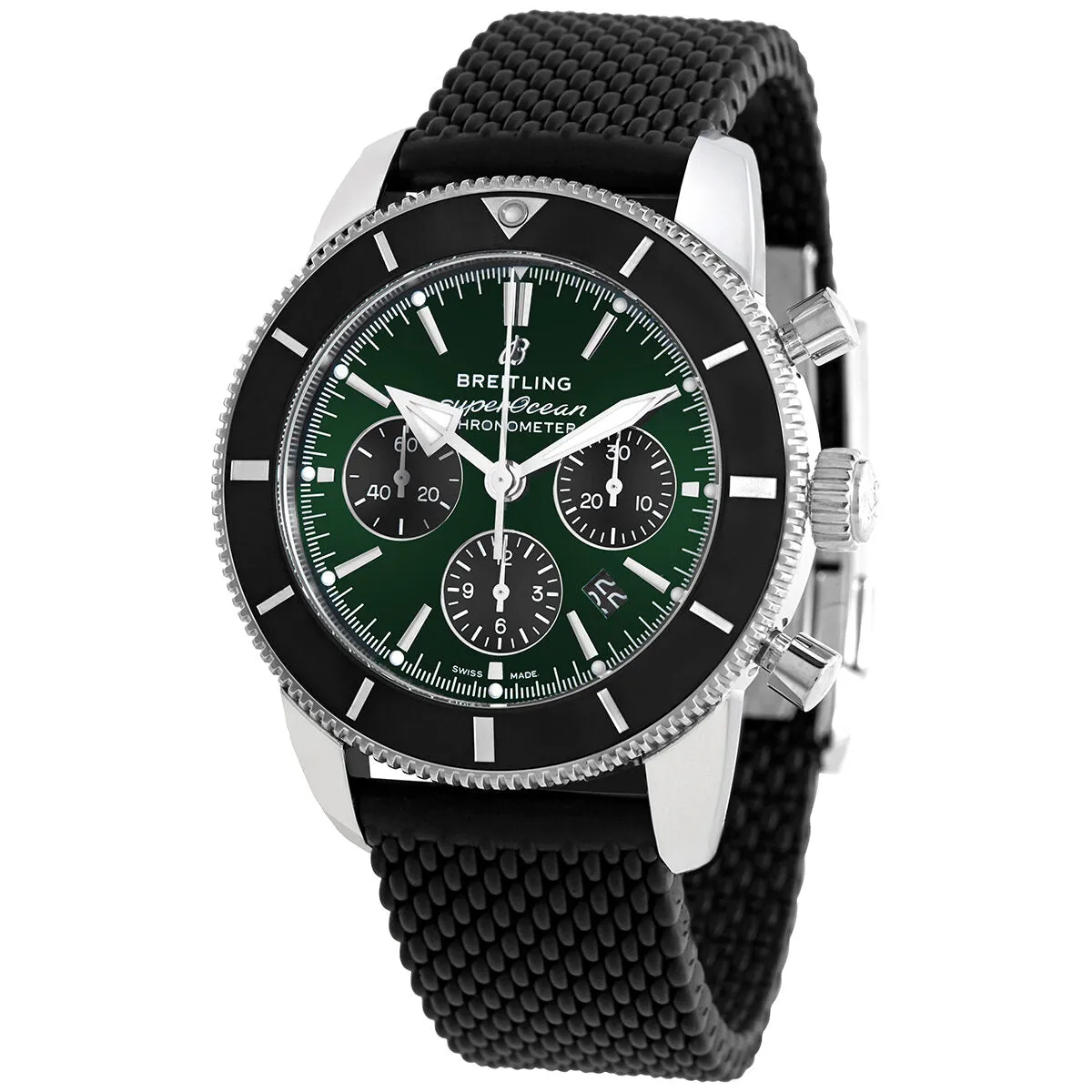Breitling Superocean Heritage II Chronograph Automatic Green Dial Men's Limited Edition Watch AB01621A1L1S1