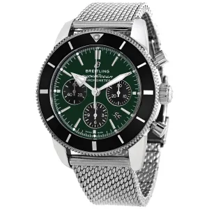 Breitling Superocean Heritage II Chronograph Automatic Green Dial Men's Watch AB01621A1L1A1