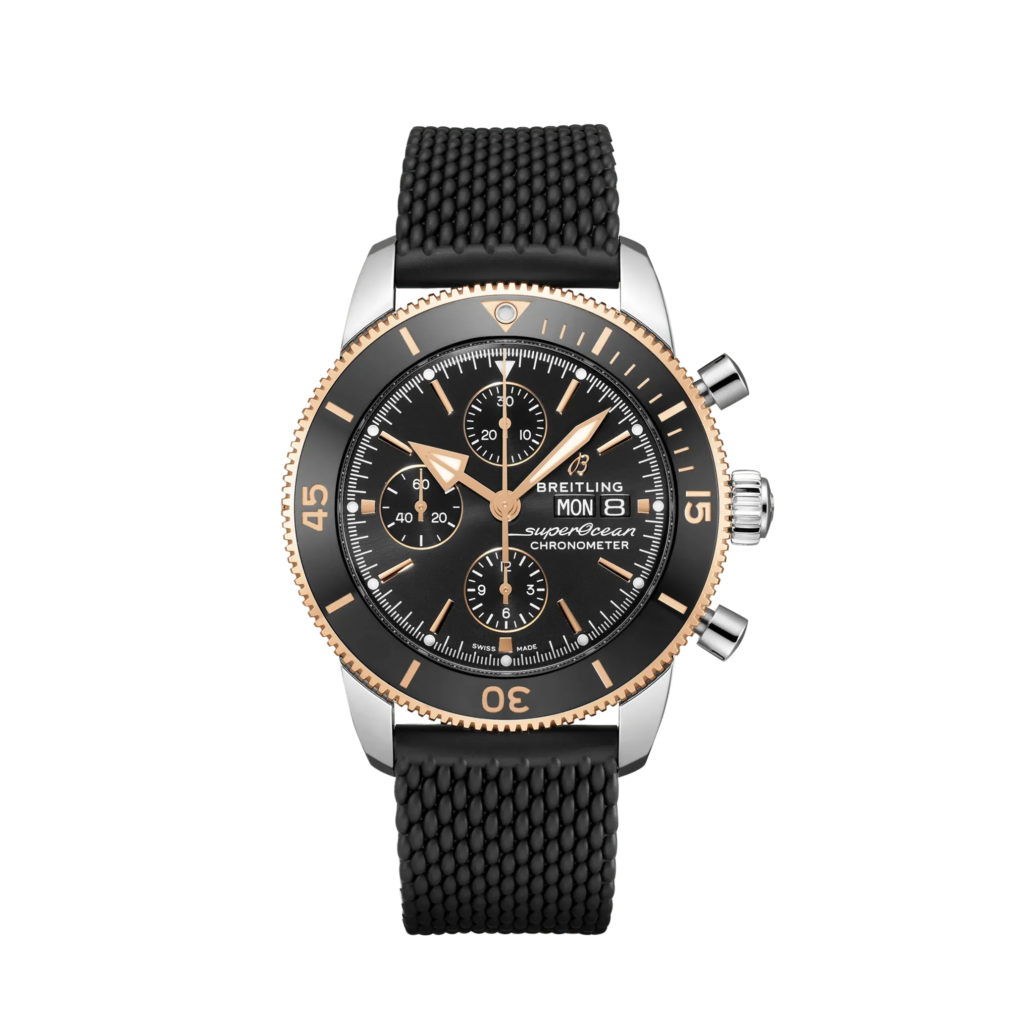 Breitling Superocean Heritage Chronograph 44 Stainless Steel & 18K Rose Gold Men's Watch