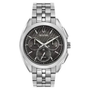 Bulova Curv Gents Chronograph Stainless Steel Men's Watch - 96A186