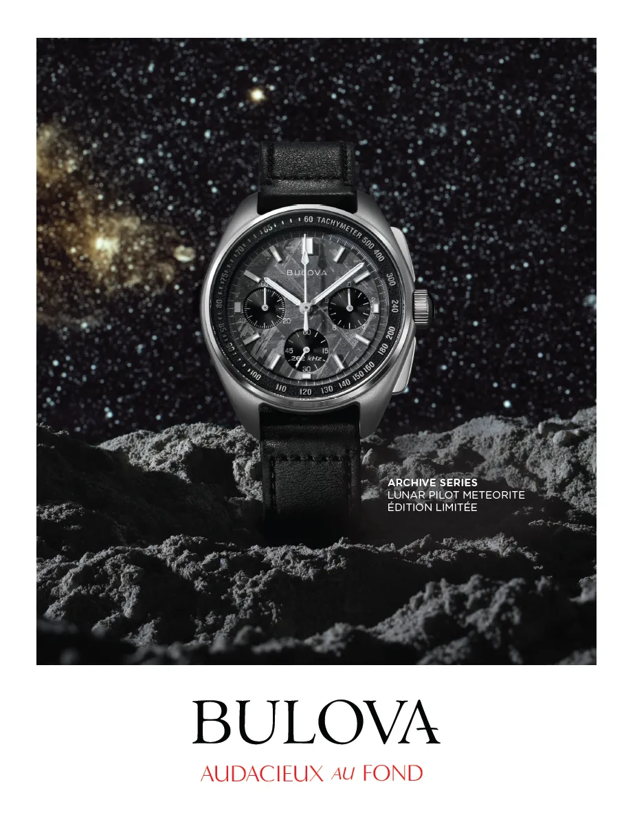 Bulova Lunar Pilot Meteorite Quartz chrono | 96A312