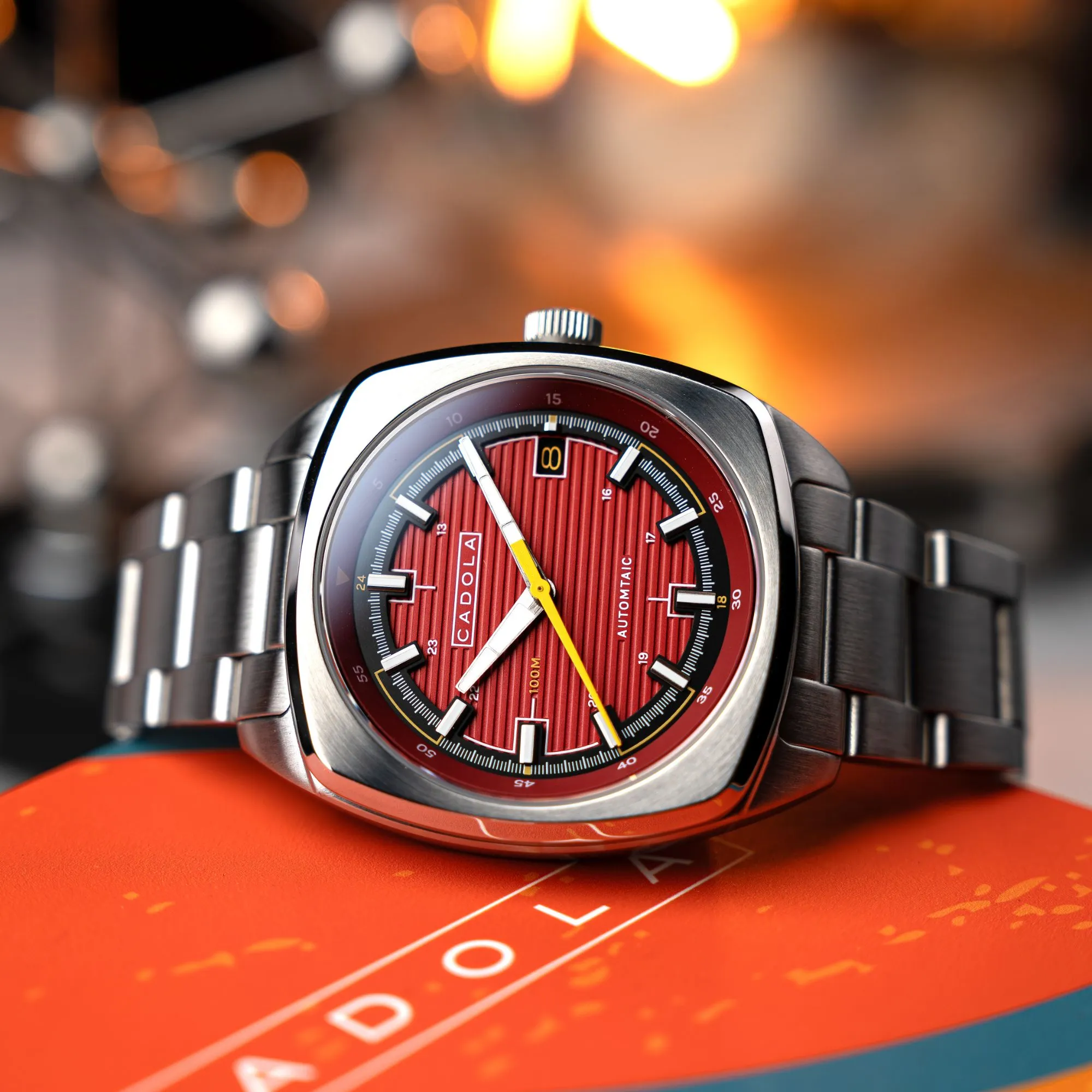 Cadola Buxton Automatic Marzand Red Watch  CD-1057-22