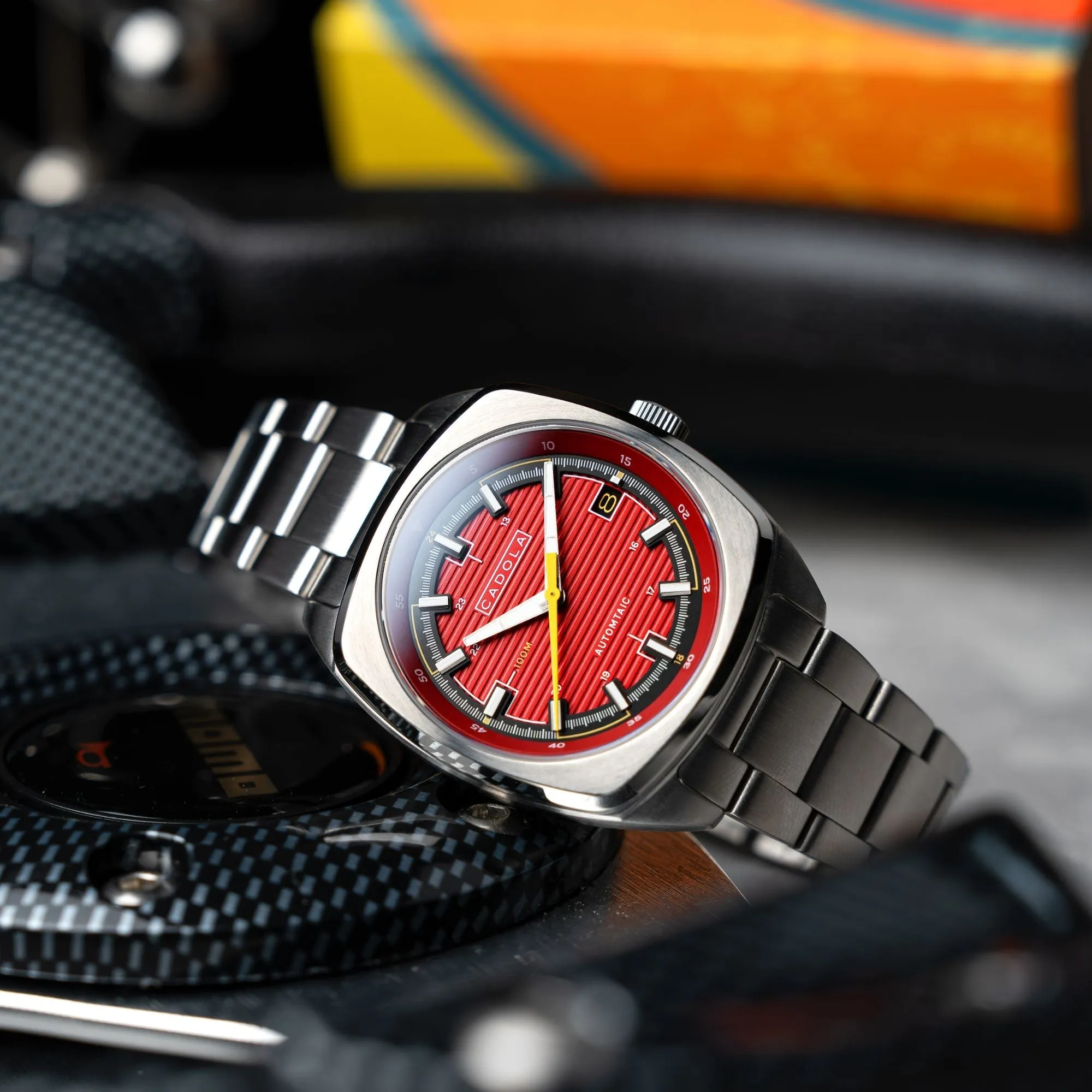 Cadola Buxton Automatic Marzand Red Watch  CD-1057-22