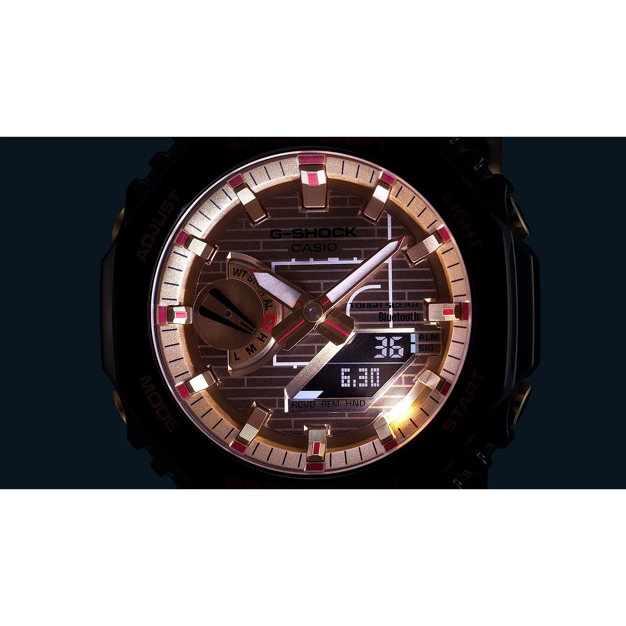 Casio G-Shock Rui Hachimura 2024 CasiOak Stainless Gold Watch GBM2100RH-1A