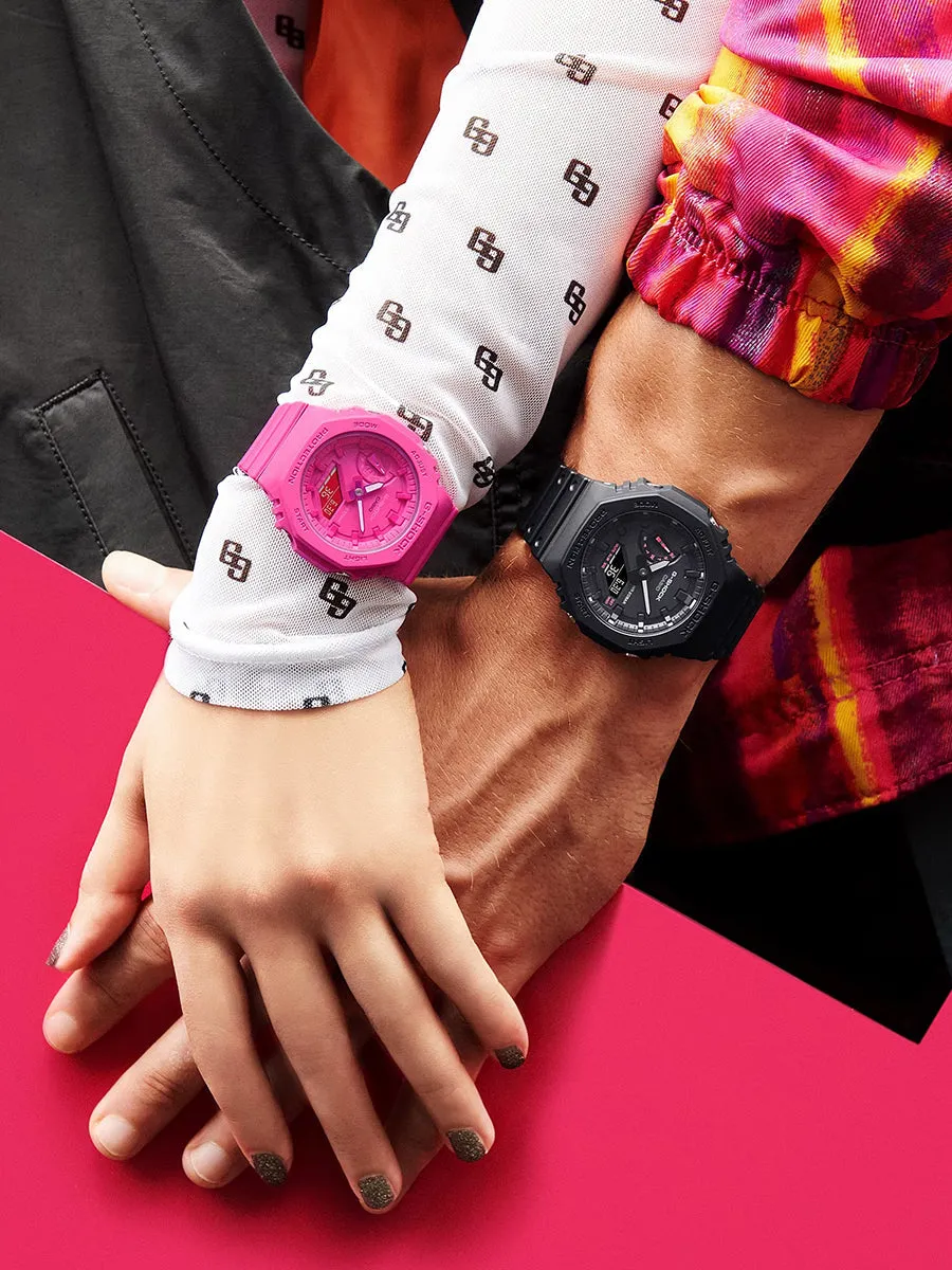 Casio G-Shock x BCRF Battling Breast Cancer Black Mens Watch GA2100P-1A
