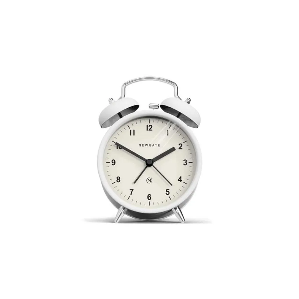 Charlie Bell Alarm - Matte Pebble White