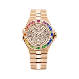 Chopard Alpine Eagle 18K Rose Gold & Multi-Colored Sapphire & Diamonds Unisex Watch