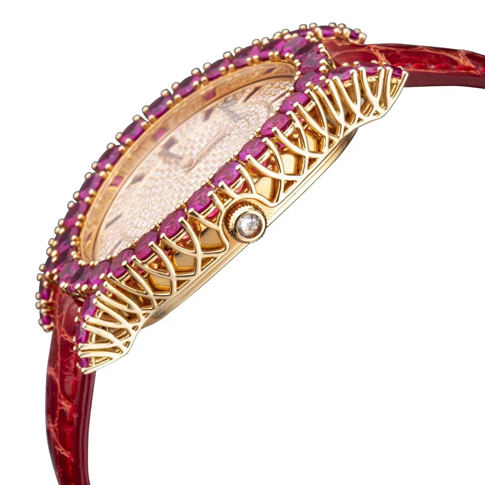 Chopard L'Heure du Diamant 18K Rose Gold &amp; Diamonds &amp; Rubies Lady's Watch