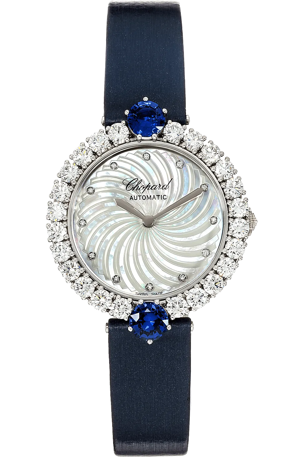 Chopard L'Heure du Diamant 18K White Gold & Diamonds & Sapphires Lady's Watch