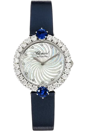 Chopard L'Heure du Diamant 18K White Gold & Diamonds & Sapphires Lady's Watch