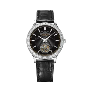 Chopard L.U.C Flying T Twin Tourbillon Platinum & Diamonds Men's Watch