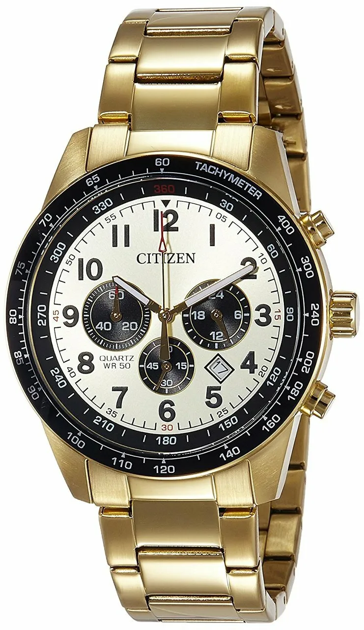 Citizen Analog Gold Dial An8162-57P Mens Watch
