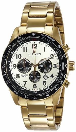Citizen Analog Gold Dial An8162-57P Mens Watch