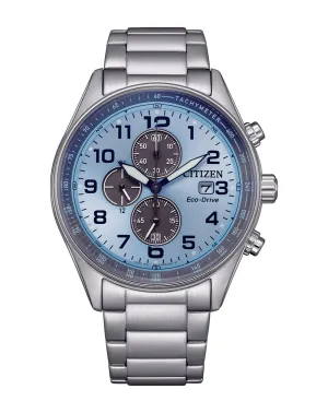 Citizen Eco-Drive Chronograph Light Blue Dial Limited Edition Men's Watch CA0770-72M
