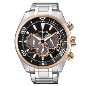 Citizen Gents Chronograph Eco-Drive Steel Men's Watch - CA4336-85E
