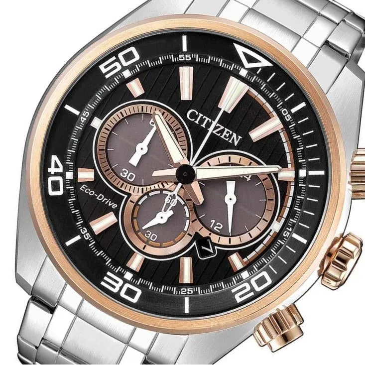 Citizen Gents Chronograph Eco-Drive Steel Men's Watch - CA4336-85E