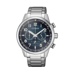 Citizen Men's Eco Drive Chronograph Blue & Silver Watch CA4420-81L