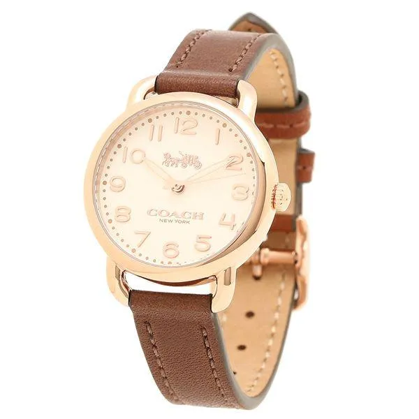 Coach Delancey Ladies Leather Watch - 14502751