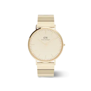 Daniel Wellington Classic Piano Link Gold Unitone Watch