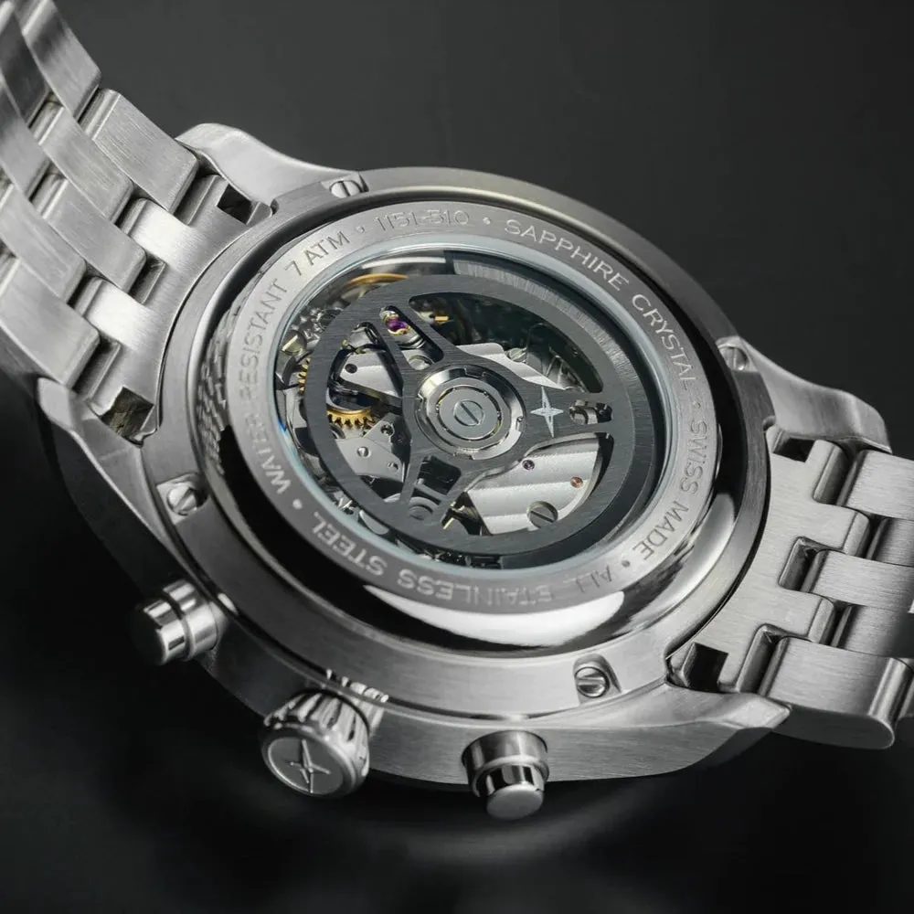 Davosa Newton Pilot Rally Silver Bracelet Limited Edition