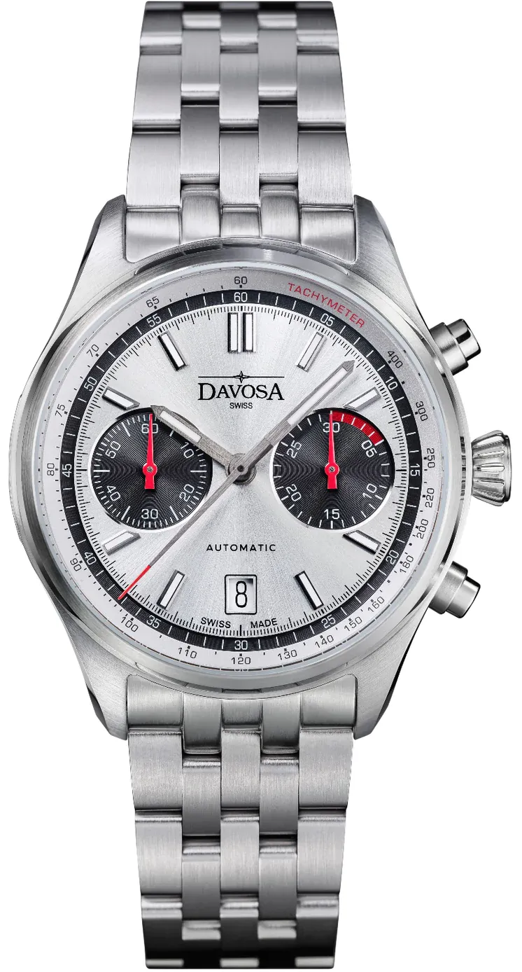 Davosa Newton Pilot Rally Silver Bracelet Limited Edition