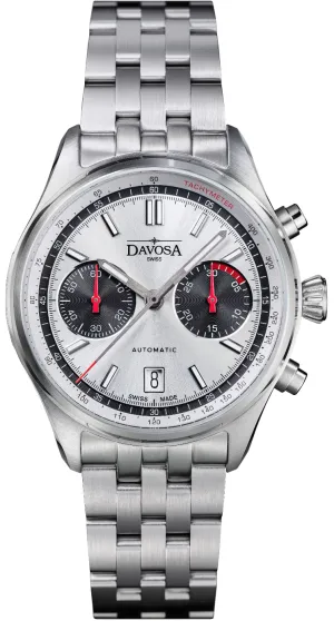Davosa Newton Pilot Rally Silver Bracelet Limited Edition