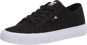 DC mens Manual Skate Shoe, Black/White, 9.5 US