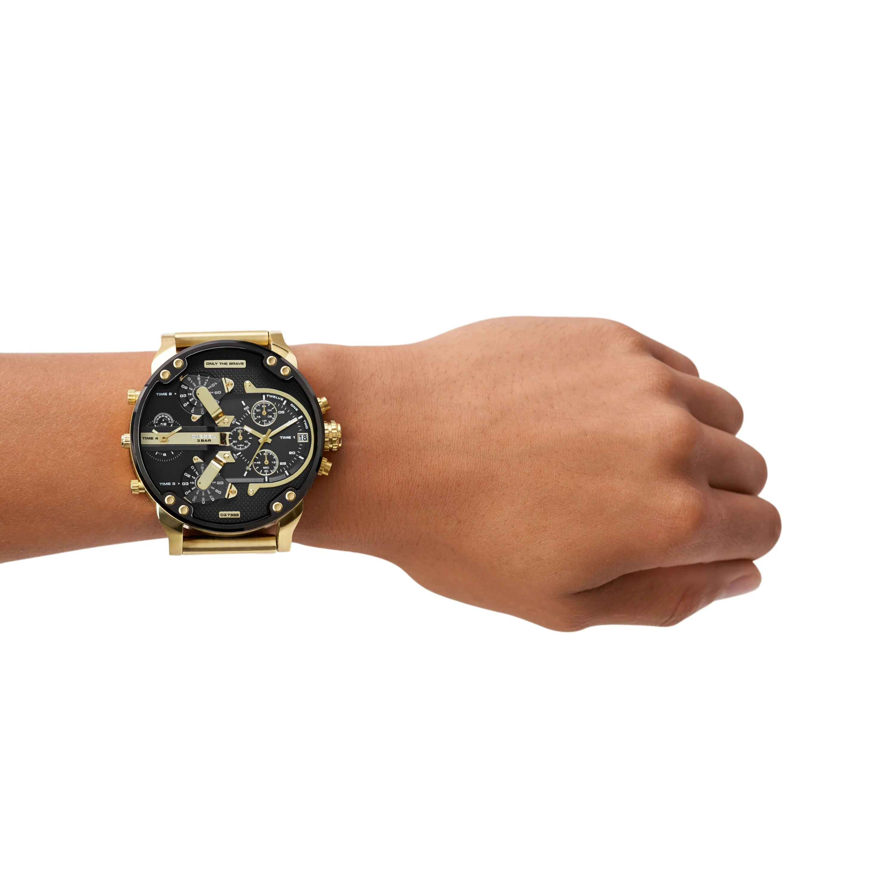 Diesel Mr. Daddy 2.0 Multi-Time Zone Black Dial Men's Watch DZ7333
