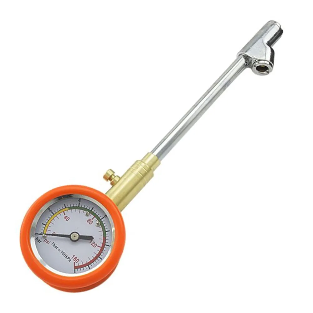 Dual Head Truck Tire Pressure Gauge Dial Tester 150 PSI Trucker Auto Car Bike RV