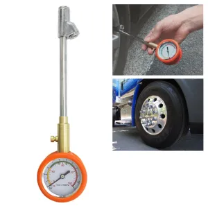 Dual Head Truck Tire Pressure Gauge Dial Tester 150 PSI Trucker Auto Car Bike RV