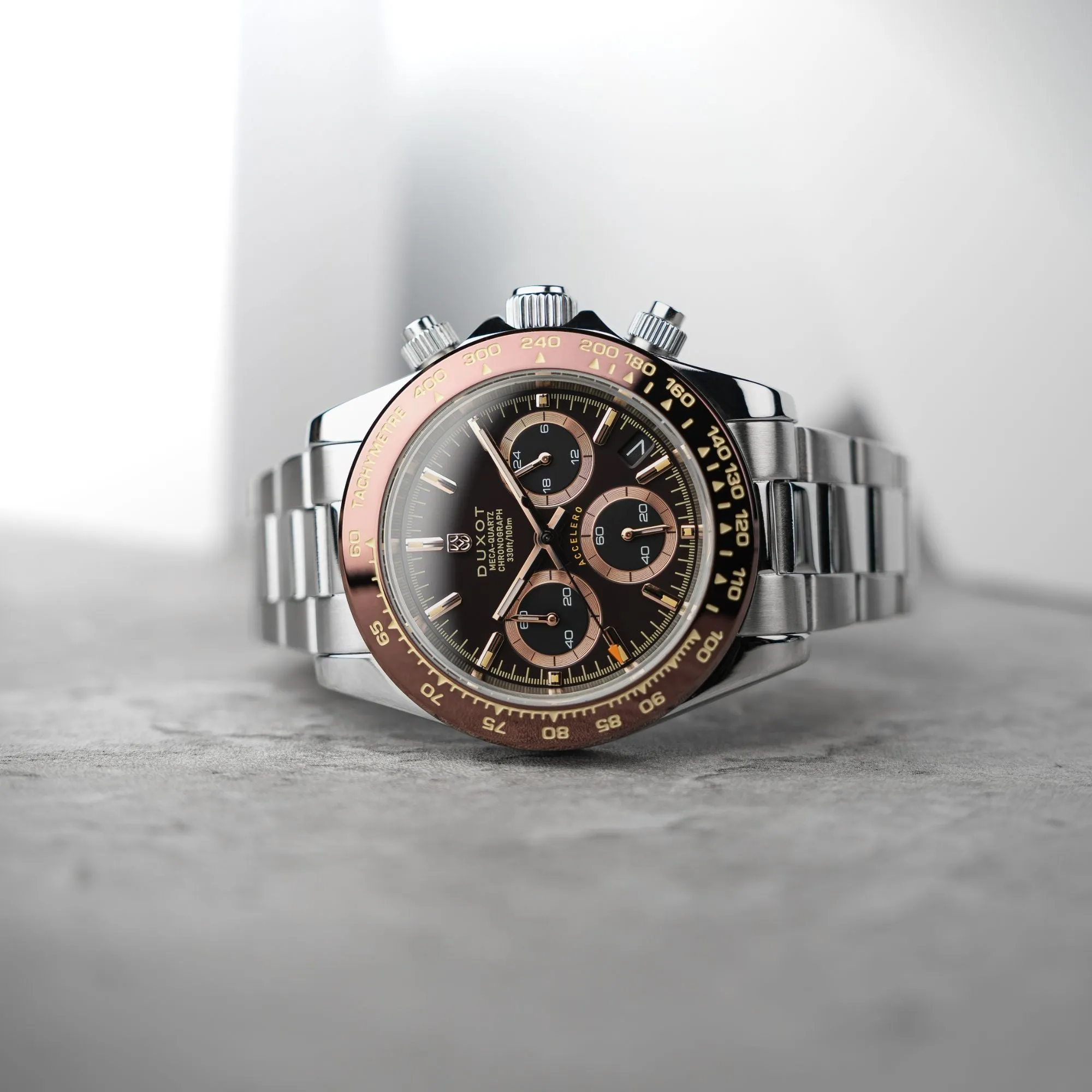 Duxot Accelero Chronograph Chestnut Brown Watch  DX-2065-44