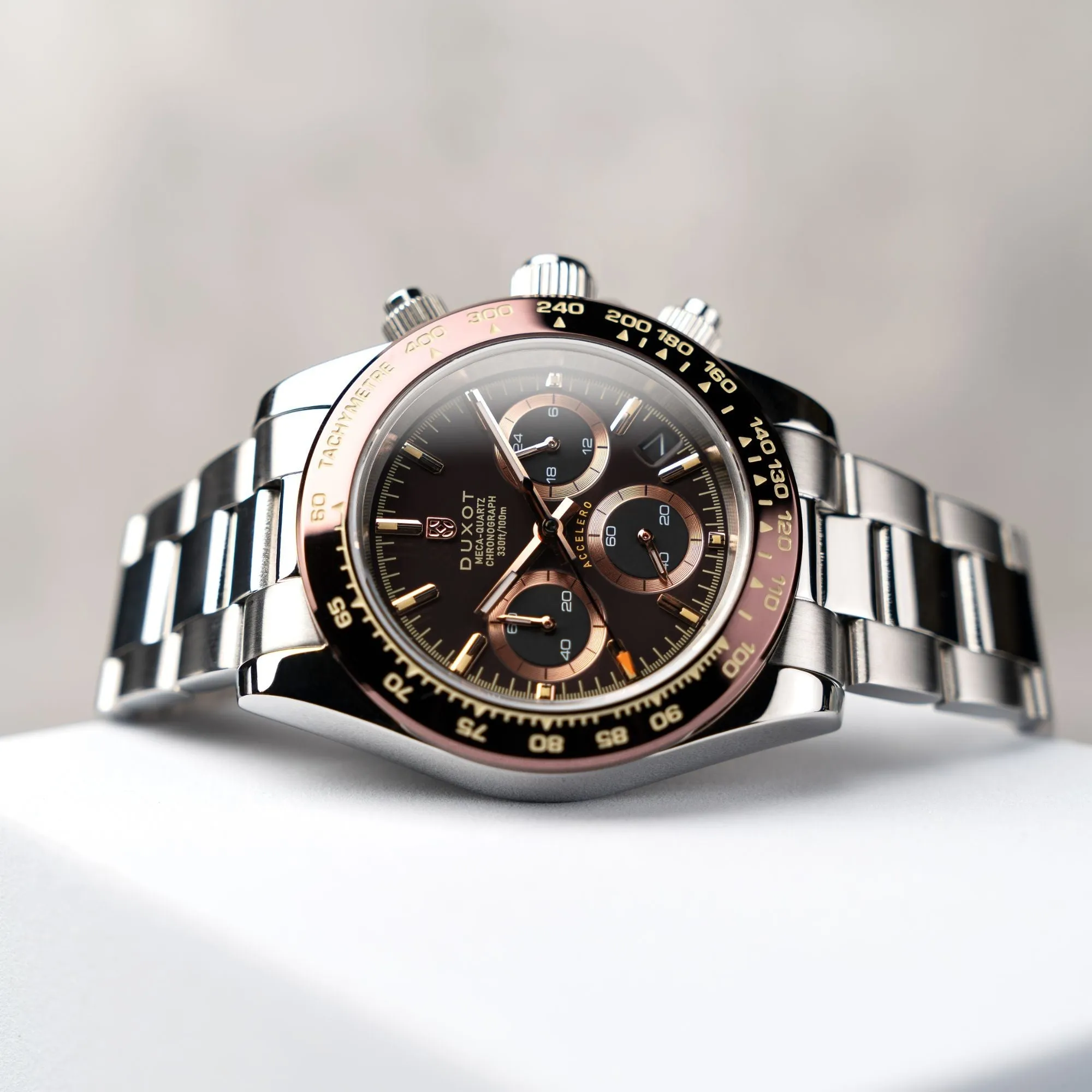 Duxot Accelero Chronograph Chestnut Brown Watch  DX-2065-44