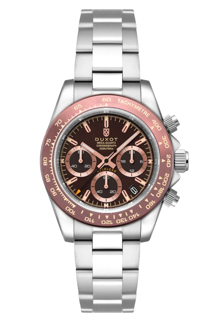 Duxot Accelero Chronograph Chestnut Brown Watch  DX-2065-44
