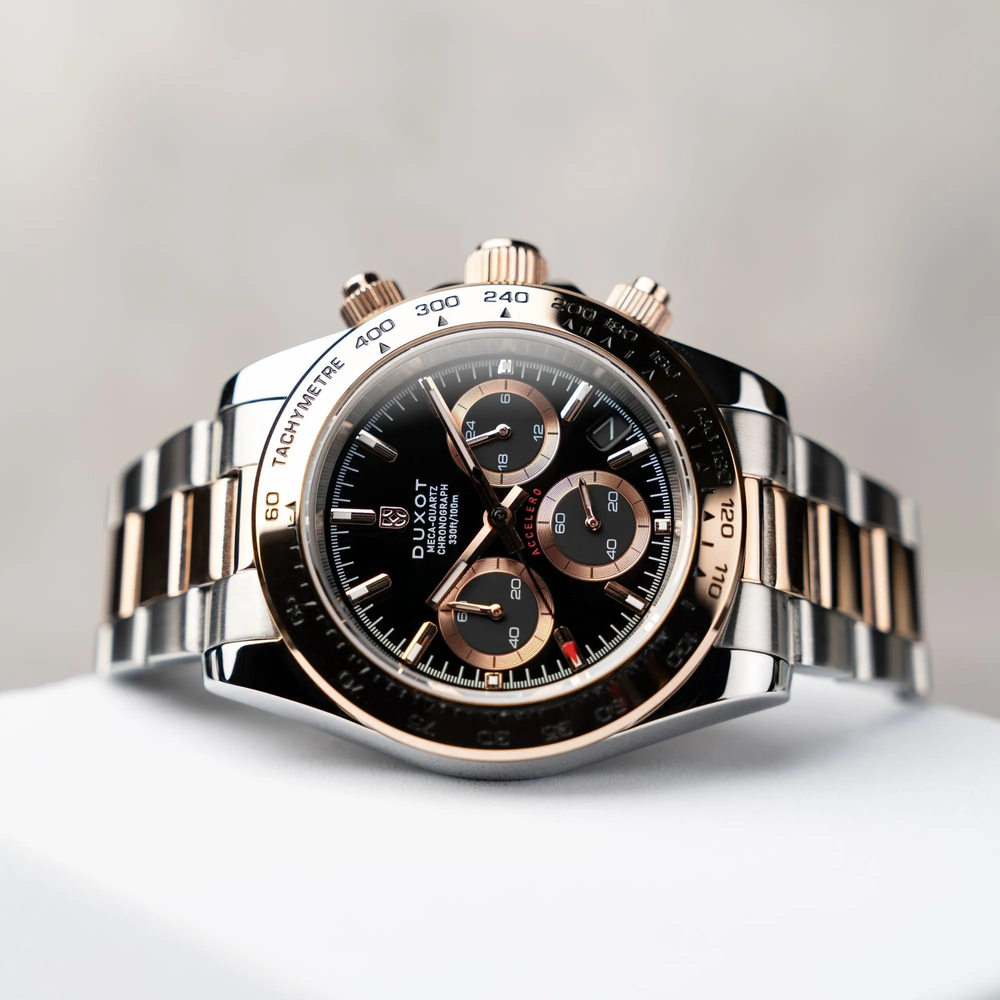 Duxot Accelero Chronograph Coal Black Watch  DX-2065-66