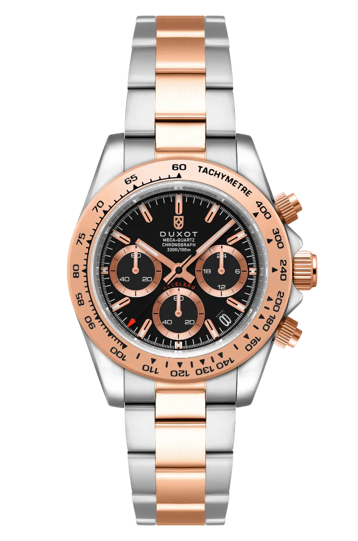 Duxot Accelero Chronograph Coal Black Watch  DX-2065-66