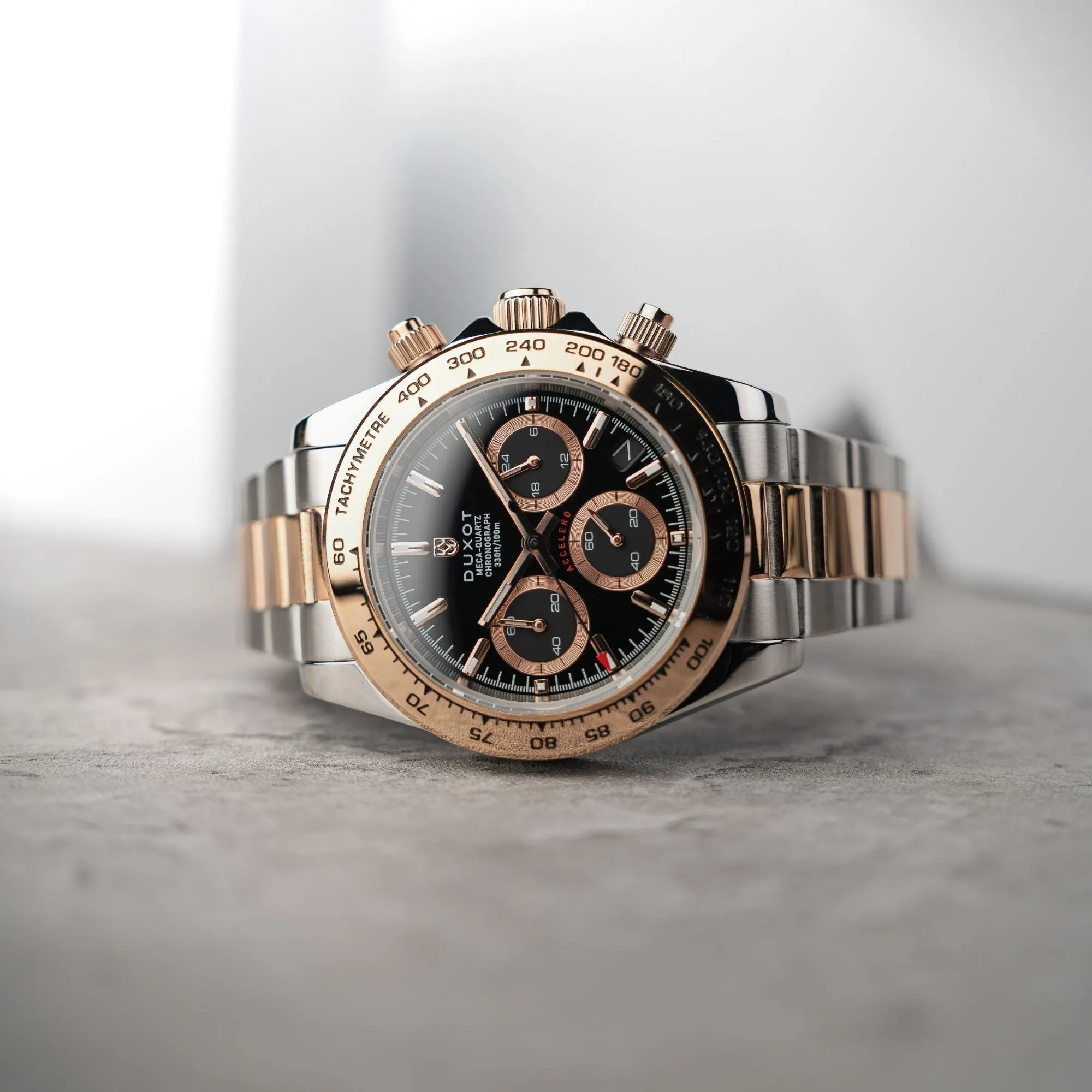 Duxot Accelero Chronograph Coal Black Watch  DX-2065-66