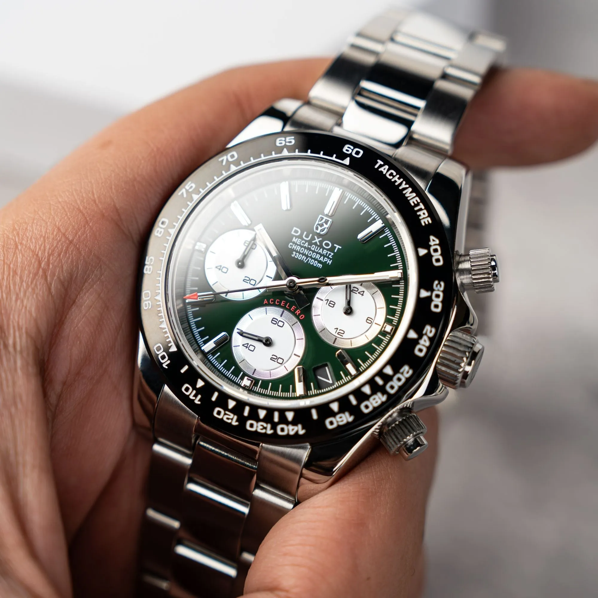 Duxot Accelero Chronograph Jade Green Watch  DX-2065-55