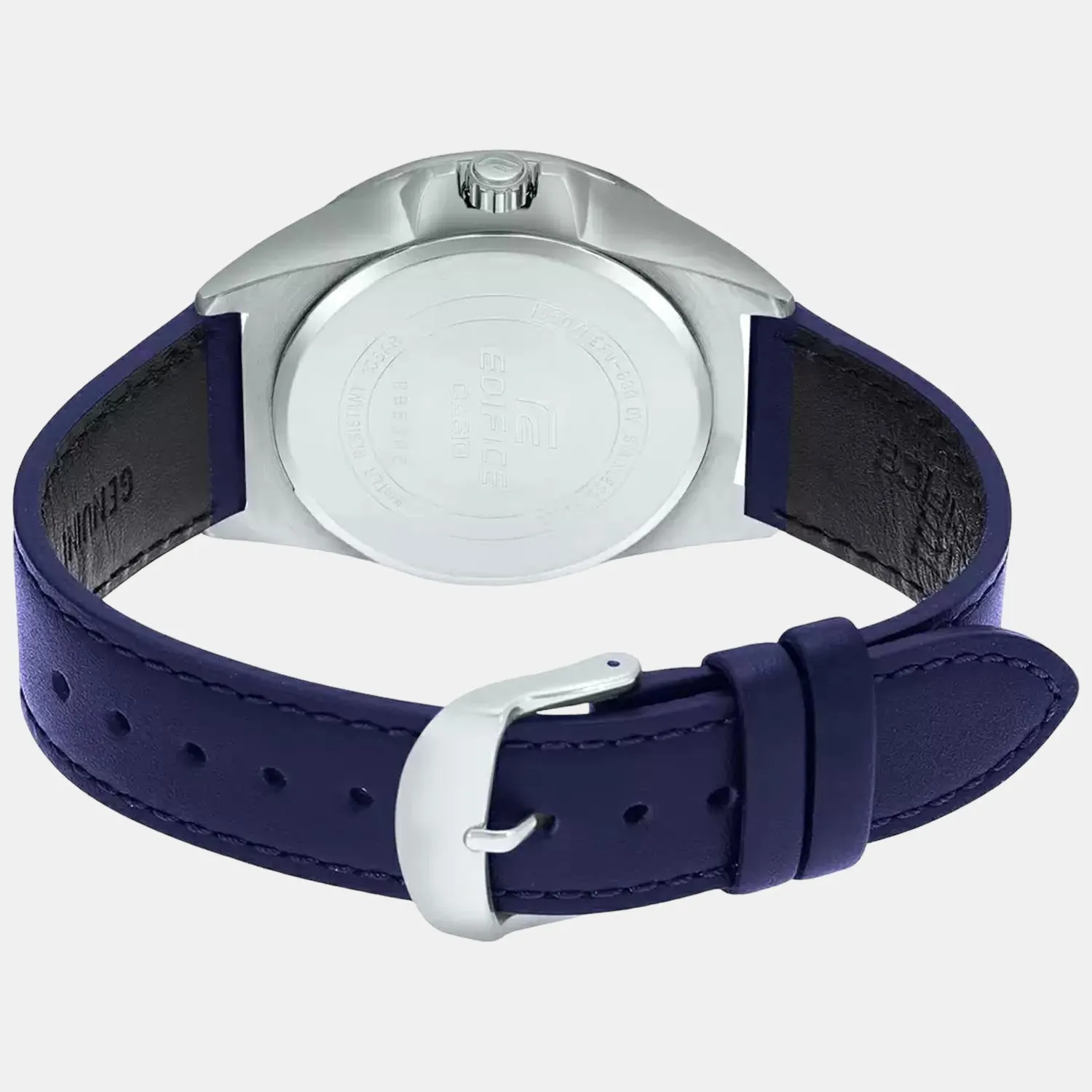 Edifice Men's Analog Leather Watch ED541 - EFV-140L-7AVUDF