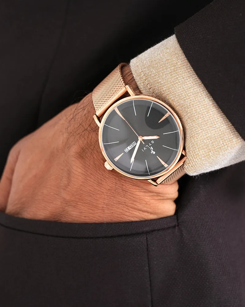 Elegadoom Black Rosegold Mesh