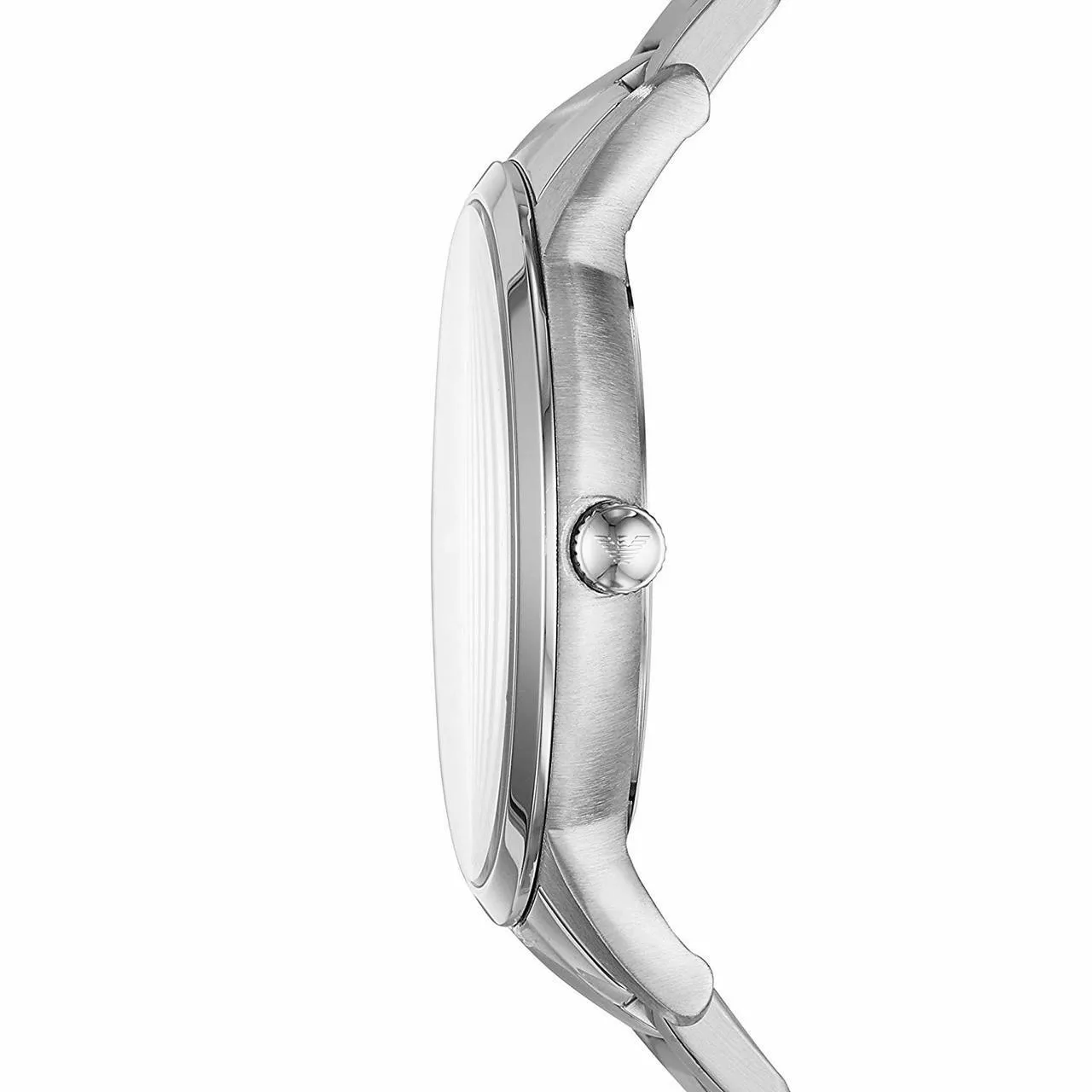 Emporio Armani Men's Watch Silver Band Navy Dial SKU 12345ABC