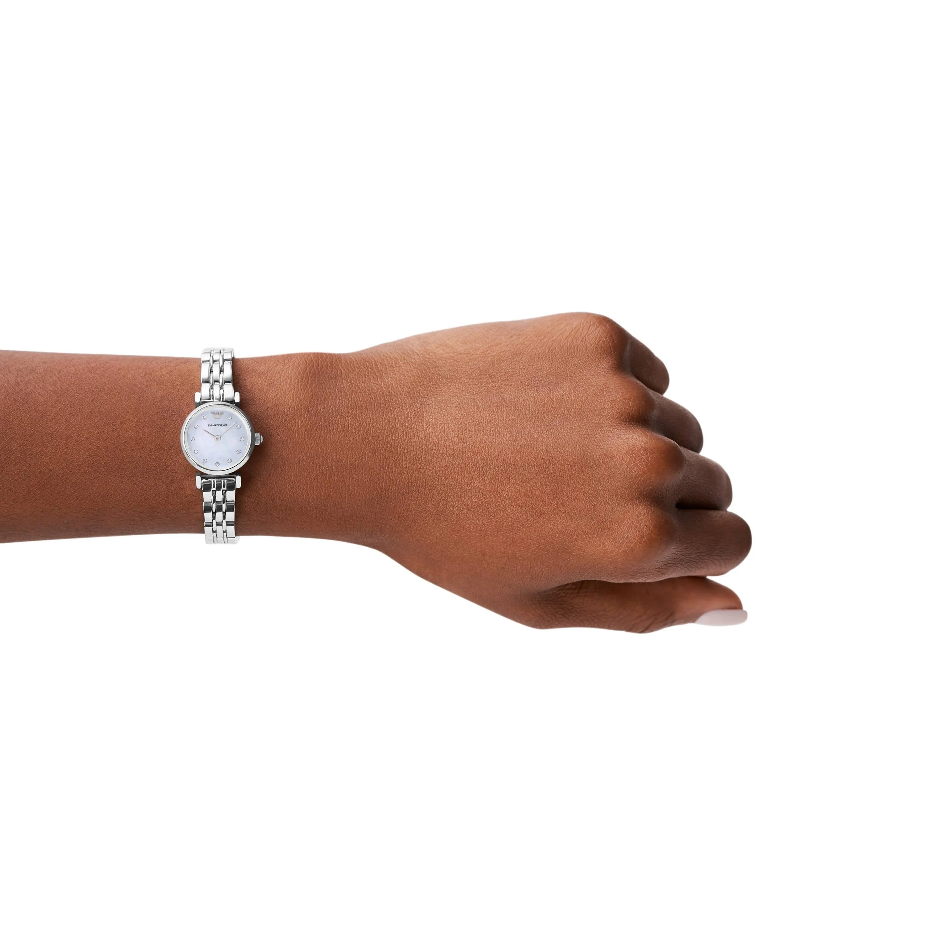 Emporio Armani Silver Tone Analogue Watch AR1961