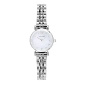 Emporio Armani Silver Tone Analogue Watch AR1961