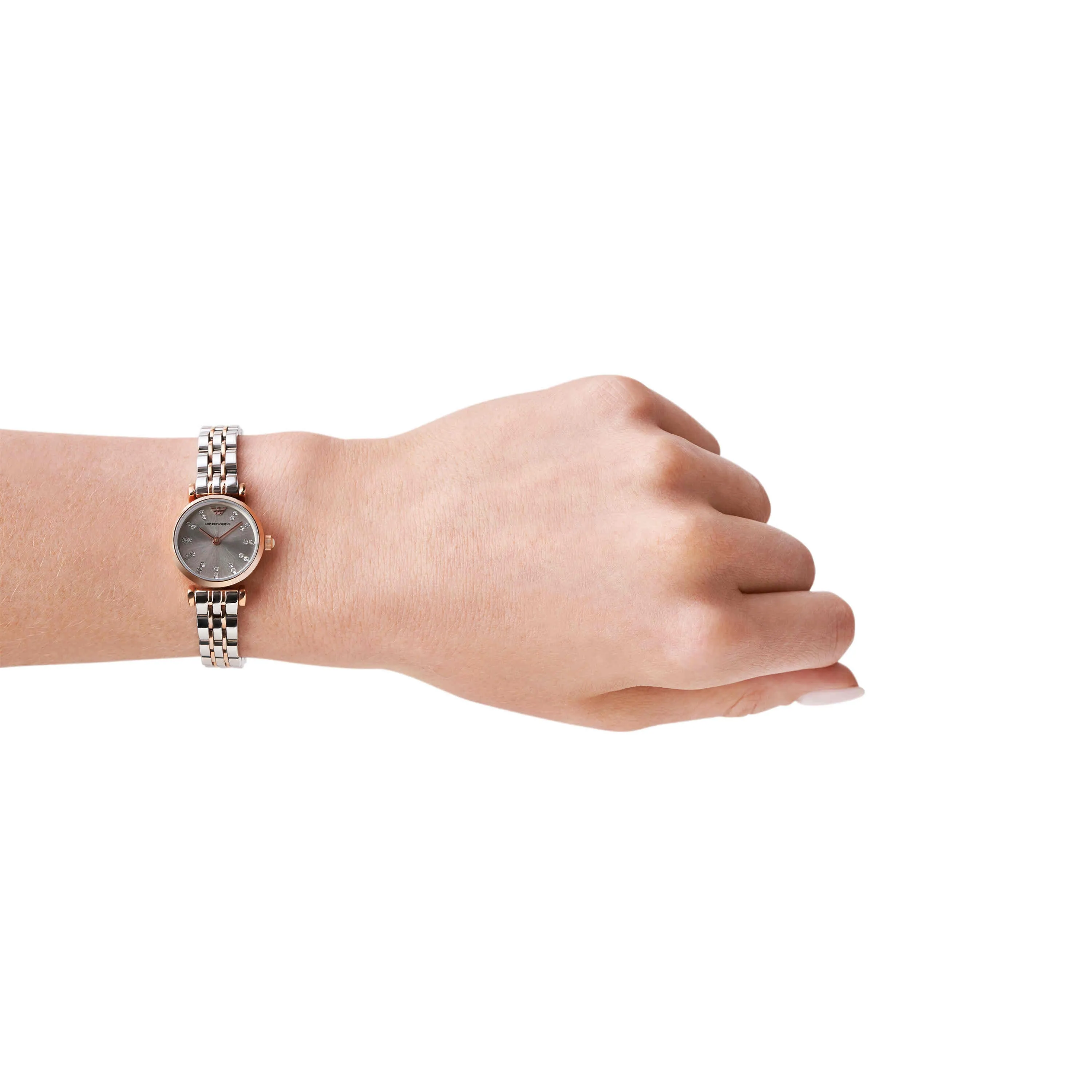 Emporio Armani Two Tone Analogue Watch AR1841
