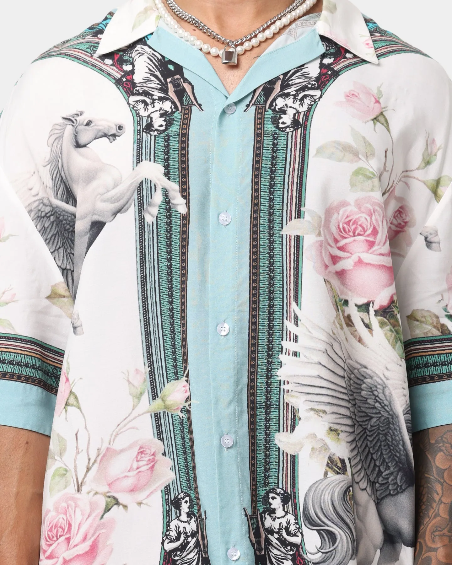 EN ES Caesar Oversized Button Up Shirt Multi-coloured