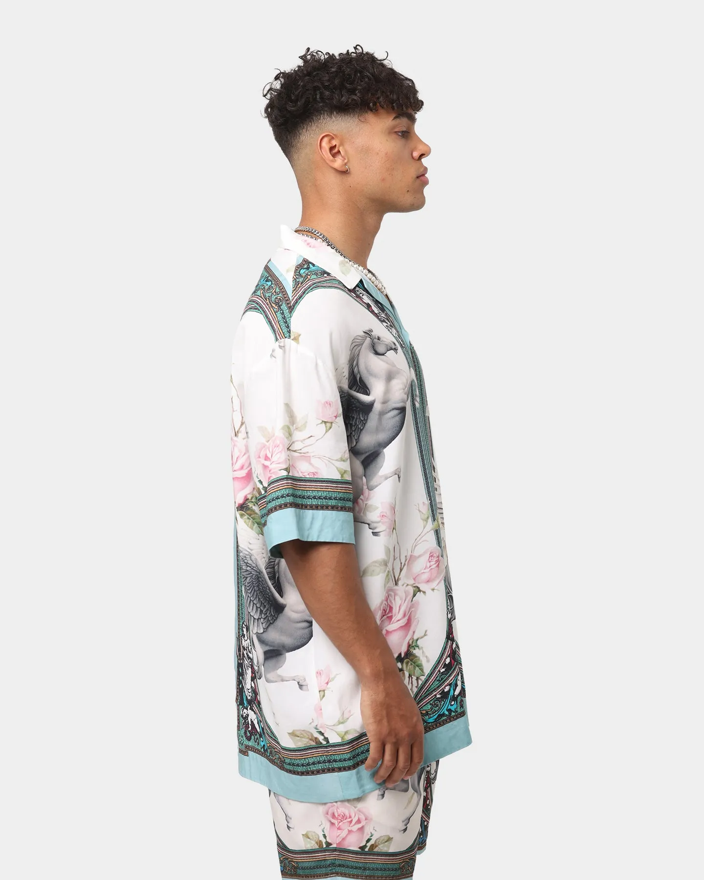EN ES Caesar Oversized Button Up Shirt Multi-coloured