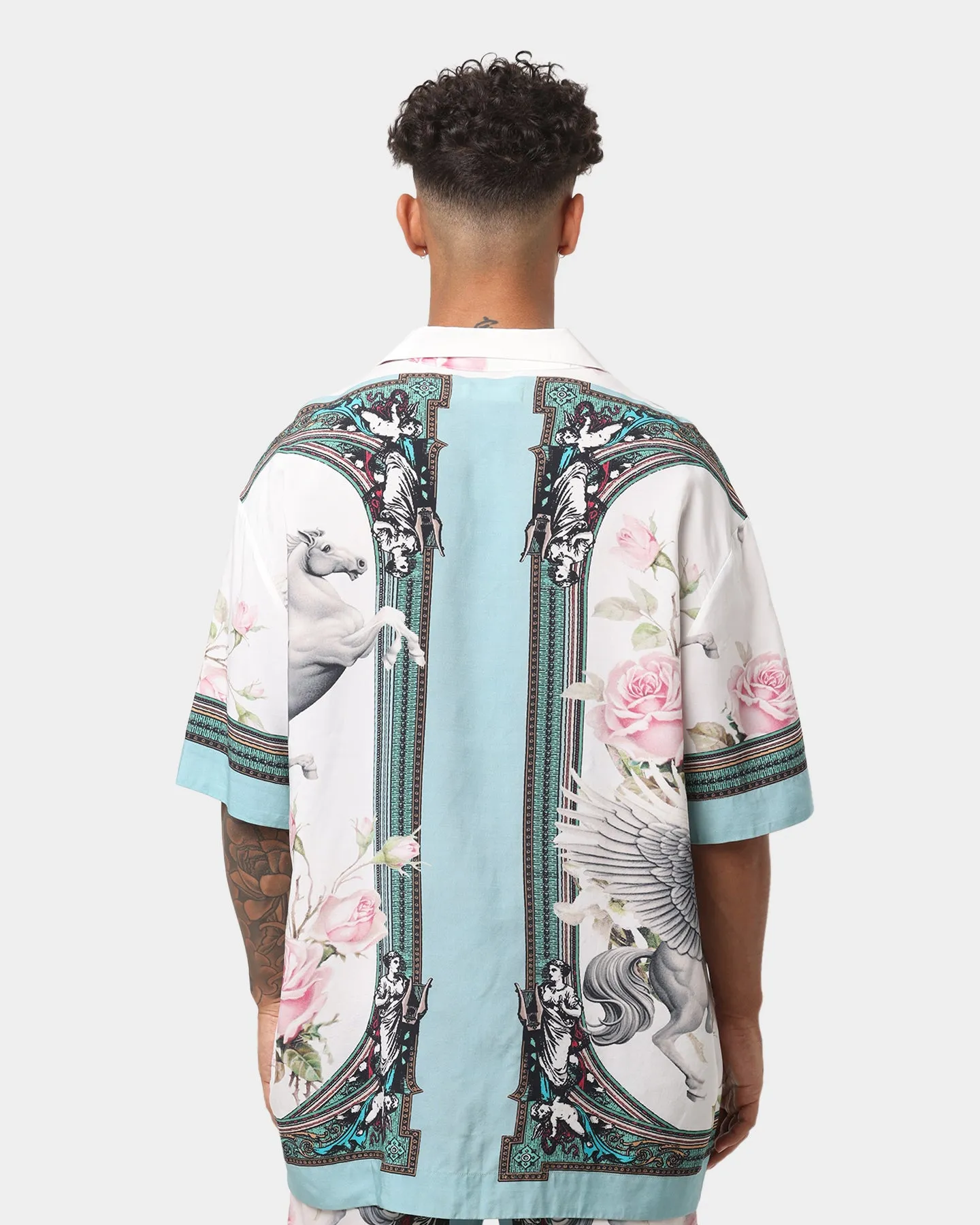 EN ES Caesar Oversized Button Up Shirt Multi-coloured