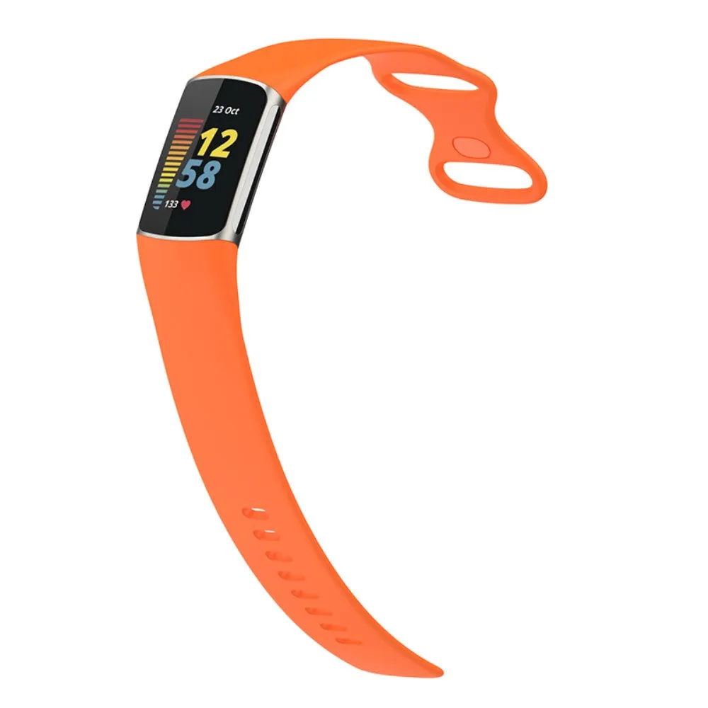 Fitbit Charge 6 / 5 silicone wristband (joint circumference: 156-198mm) - Orange