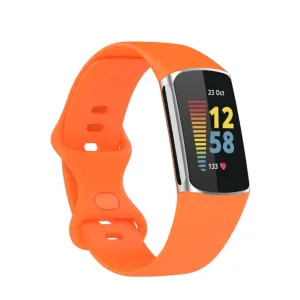 Fitbit Charge 6 / 5 silicone wristband (joint circumference: 156-198mm) - Orange