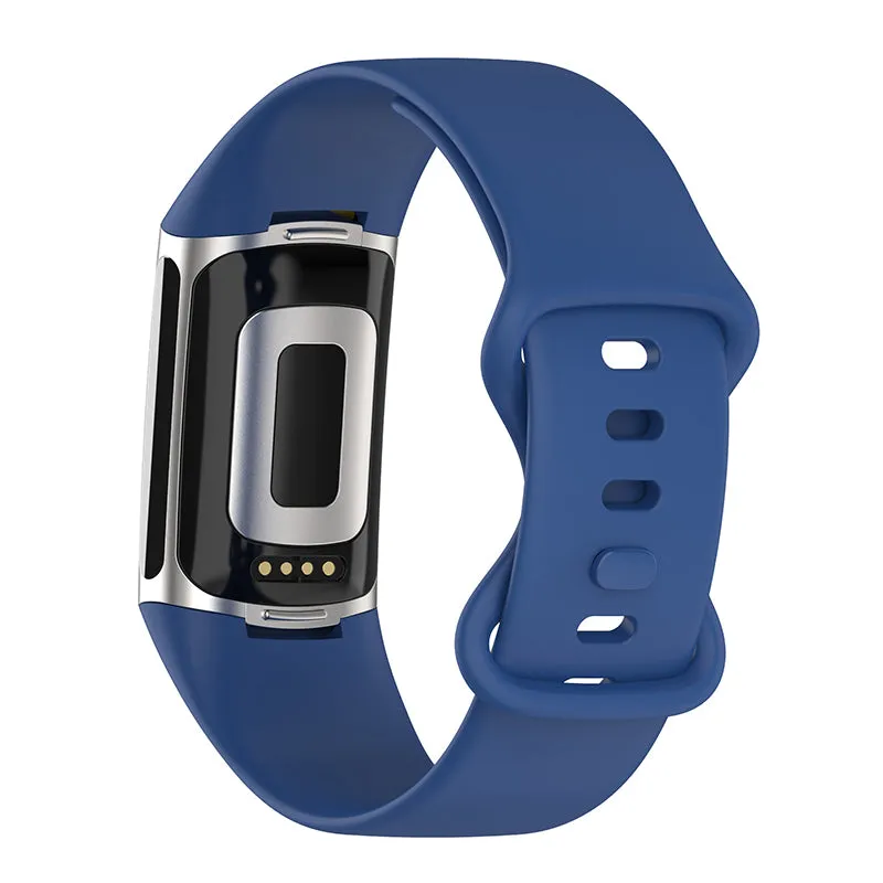 Fitbit Charge 6 / 5 silicone wristband (joint circumference 191 - 233mm) - dark blue
